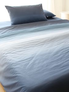 Graduated Blue Japanese Style Pure Cotton Bed Sheet Single 1.5m Student Dormitory Quilt Cover Pillowcase Three Four Pieces