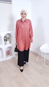 TN-03 Tunik Atasan Wanita LD100 LD110 LD120 LD130 Allsize Rayon Twill SemiTunik Baju Kemeja Wanita