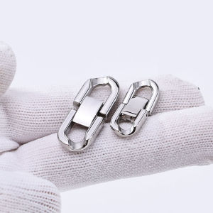 เครื่องประดับสแตนเลสตะขอล็อคโซ่คิวบาเครื่องประดับแบบทำมือเครื่องประดับสร้อยคอสร้อยข้อมือ