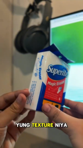 Superite Magic Eraser Sponge Powerful Cleaning Just Add Water Removes Stains Grease Dirt Fast