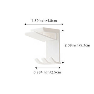 1/2/3pcs,Toothbrush cup holder wall mounted storage hook self-adhesive detachable no drilling tooth brush cup storage rack