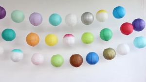 6 inchs Paper Lanterns Multi Color Decorative Round Chinese Japanese Home Decor 15cm