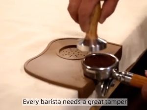 Espresso Tamper Mat: Food Safe Silicone Coffee Tamp Mat Anti-Slip Corner Tamping Pad Non-Slippery