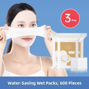 Stretchable Facial Cotton Pads Thin Layer Special Use Towel Makeup Remover Hydrating Mask Paper Womens Beauty Tools