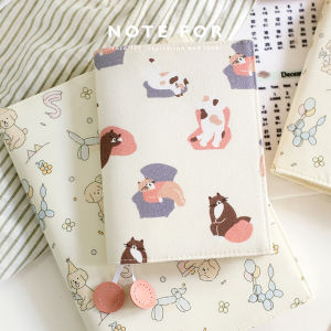 Basic A5 A6 Notebook Cover Cute Cat Dog Pattern Notebook Jacket Protective Case Cloth Surface Notebook Dustcover Journal Cover