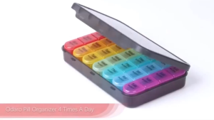 7 Day Pill Organizer 3 Times a Day 21 Compartments Moisture-Proof Pill Organizer Box Hold Medicine Vitamin and Supplement Multifunctional storage