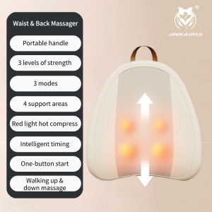Jinkairui Walking Massage Backrest Multifunctional Massager Waist Back Kneading Massage Cushion  Relieve Stiffness and Pain Walking Up & Down Massage Movement Gift for Families and Friends