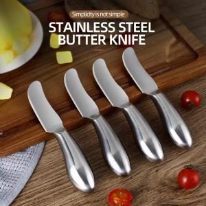 Feelife Stainless Steel Butter Cutter Multipurpose Cheese Knife Bread Jam Chocolate Spreaders Wipe Portable Kitchen Gadgets