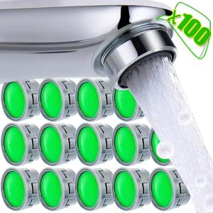 100Pcs Plastic Tap Aerator Filter Cartridge Set Replaceable Filter Thread Bathroom Faucet Bubbler Accessories