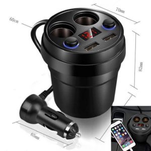 Bộ chia tẩu sạc ô tô đa năng X25 bản cao cấp 12v-24v 250w có màn hình hiển thị điện áp sang trọng