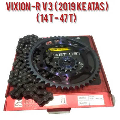GIR SET PLUS RANTAI VIXION R NEW 2018-PAKET GEAR SET VIXON R NEW 2018 PLUS RANTE