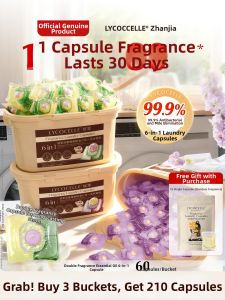LYCOCELLE | Eucalyptus Long-lasting Fragrance Antibacterial Color Protection 4-Chamber Laundry Pods