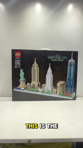QS08 New York City Skyline Empire State One WTC Statue of Liberty USA 4780pcs Architecture Building Blocks Toys Kids