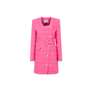 Wool Original Design Little Black Jacket Dress