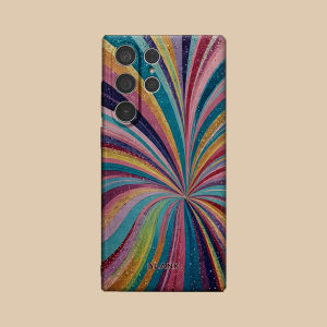Rainbow Smoke Abstract For Samsung Galaxy S26 S25 S24 A56 A36 Phone Case Protection Cover for Women Girl Blank