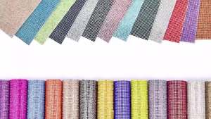 12*20CM Rhinestones Sticker Self Adhesive Sewing Trimmings Glitter Gem Art Crafts DIY Car Phone Decoration