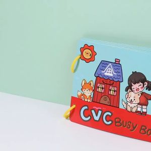 GeeToy Montessori CVC Phonics Sticker Busy Book: A Fun Learning Tool