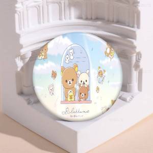 Cute Rilakkuma Anime Brooches Cute Cartoon Badge Jacket Jeans Lapel Pin Gift Accessorie