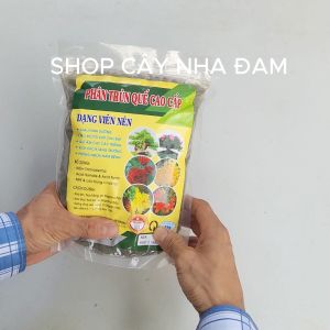 Phân Trùn Quế Viên Nén Tan Chậm Chuyên Hoa Lan Hoa Mai Hoa hồng Cây Cảnh Rau Màu Cây Ăn Quả Cây Bon Sai (Gói 1Kg)