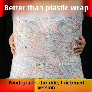 Kitchen Grade Disposable Food Preservation Wrap Cover Bowl with Elastic Mouth for Leftovers Refrigerator Storage