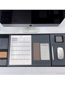 Large Multi-Functional Storage Desk Mat Leather Office Computer Mouse Pad Waterproof Student Work Plan Schedule Rectangular Tablecloth