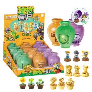 Genuine 12 Style Plants VS Zombies 2 Surprise Box Jar Set Toys Peashooter SunFlower Pharaoh Zombie Game Figure Doll Kids Gifts