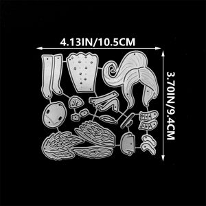 1pc Dreamy Angel Girl Set Metal Cutting Dies For DIY Scrapbooking Greeting Card Making Paper Embossing Cutting Stencils