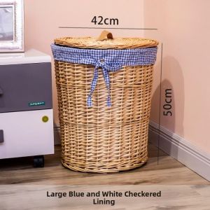 CHIZHIDU | Wicker Storage Basket With Lid