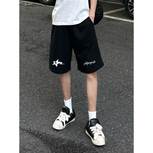 Quần Short Thể Thao Nam Rộng Rãi in Họa Tiết Phong Cách Mỹ Thường Ngày Mùa Hè Năm 2025 Quần Short Thể Thao Bóng Rổ