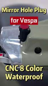 for VESPA Sprint Primavera 2017-2026 Aluminum Rearview Mirror Hole Blanking Plate Cover