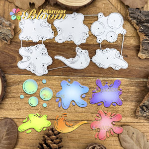 Original Lovely Water Bubbles Pigments Metal Cutting Dies Scrapbooking Decorative Embossing