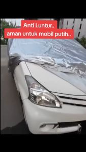 Sarung Cover Mobil ALL NEW BRIO Premium Bahan 100% Polyester Anti Luntur Aman Untuk Mobil Putih