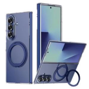 szhaiyu | Clear Acrylic Magnetic Phone Case For Samsung Galaxy Z Fold 8 Ultra Z Fold 8 Fold 7 Fold 6 Kickstand Shockproof Back Cover Funda
