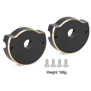 CNC Machined Black Brass Steering Knuckle and Rear Axle Tube Cap Weights for 1/10 Vanquish H10 Optic Rock Crawler Upgrades Parts