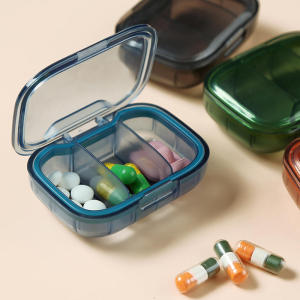 1/2/3Pcs Mini Medicine Pills Box Drug Storage Box Pills Dispenser Pill Organizer Tablet Pillbox Case Container Portable