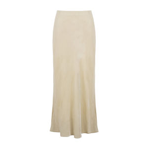 Silk Long Half Skirt