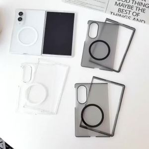 Magnetic Clear Ultra Thin Slim Phone Case for Samsung Galaxy Z Fold 8 Wide Fold8 UItra Transparent Shcokproof Protective PC Case