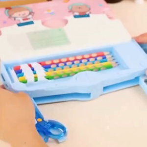 Kids Corner Multi Functional Pencil Case Large Capacity Double Layer Pencil Box Elementary School for Boys and Girls