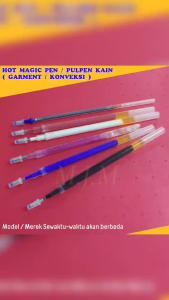 Hot Magic Pen / Heat Transfer Pen Warna / Isi Pulpen Kain/ Isi Hot Pen / PULPEN KONVEKSI - GARMENT