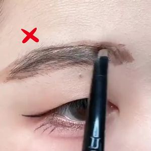 《406》 Exclusive for Cross-Border Hot Sale A.M.G Two-pronged Positioning Eyebrow Pencil Waterproof Natural Dense Setting Non-Smudge Eyebrow