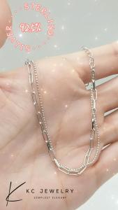 KC Jewelry S925 Plated White Gold Chic D Bracelet