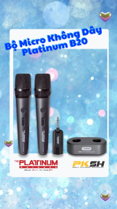 Bộ Micro Không Dây Platinum B20 – Nhỏ Gọn Âm Thanh Chuẩn Chính Hãng Giá Tốt