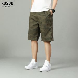 Quần Short Cotton Nguyên Chất Mùa Hè Thường Ngày Dáng Rộng Mỏng Năm Điểm Quần Short Ngoài Trời in Họa Tiết Quần Áo Ngoài