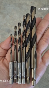 ชุดดอกสว่าน Kobalt สวมเร็ว 6 pcs  (3  4  5  6  8  10 มิล) เจาะโลหะได้ดีมาก ๆ