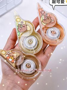 Capybara เทปลบคำผิด 3อัน 3สี ลิควิดแบบเทป ความจุขนาดใหญ่ อุปกรณ์เครื่องเขียน ลบคำผิด เทปแก้ข้อความ อุปกรณ์ใช้ในสำนักงาน