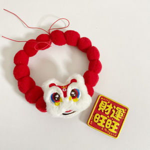 Trang Trí Năm Mới Cho Thú Cưng Vòng Cổ Quả Cầu Màu Đỏ Lễ Hội Trang Trí Mèo Hình Chó Khăn Quàng Cổ Khóa Bình An Co Giãn Có Thể Điều Chỉnh