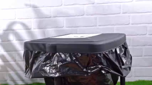 Adjustable Height Collapsible Trash Can - Portable Expandable Garbage Bag Holder with Manual Height Adjustment Durable Black Design for Camping RV Kitchen Office & Home Use Trash Bag Holder Kitchen Waste Disposal Sturdy Wheel Support