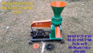 Mua khung máy ép cám viên dây curoa ở đâu