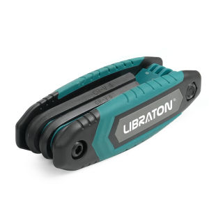 Bộ Cờ Lê Lục Giác Gấp Di Động LIBRATON - Bộ Chìa Lục Giác Đa Chức Năng 8/9 Trong 1 SAE & Metric Dành Cho Ốc Vít Đầu Lục Giác Bằng Thép Crom-Vanadi Chống Trượt