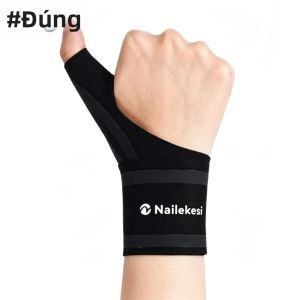 1 Cái Đai Đeo Tay Điều Chỉnh Được Hỗ Trợ Bằng Khung Chống Trượt Cho Nam & Nữ Dùng Trong Thể Thao Ngăn Ngừa Bong Gân & Hội Chứng Ống Cổ Tay